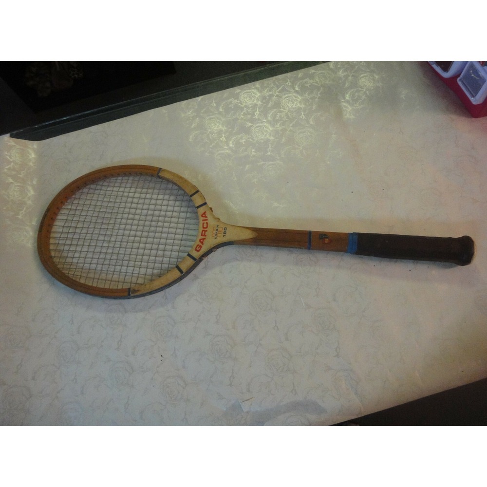 Vintage Garcia Cragin Pro 180 Wood wooden tennis racquet USA MADE
